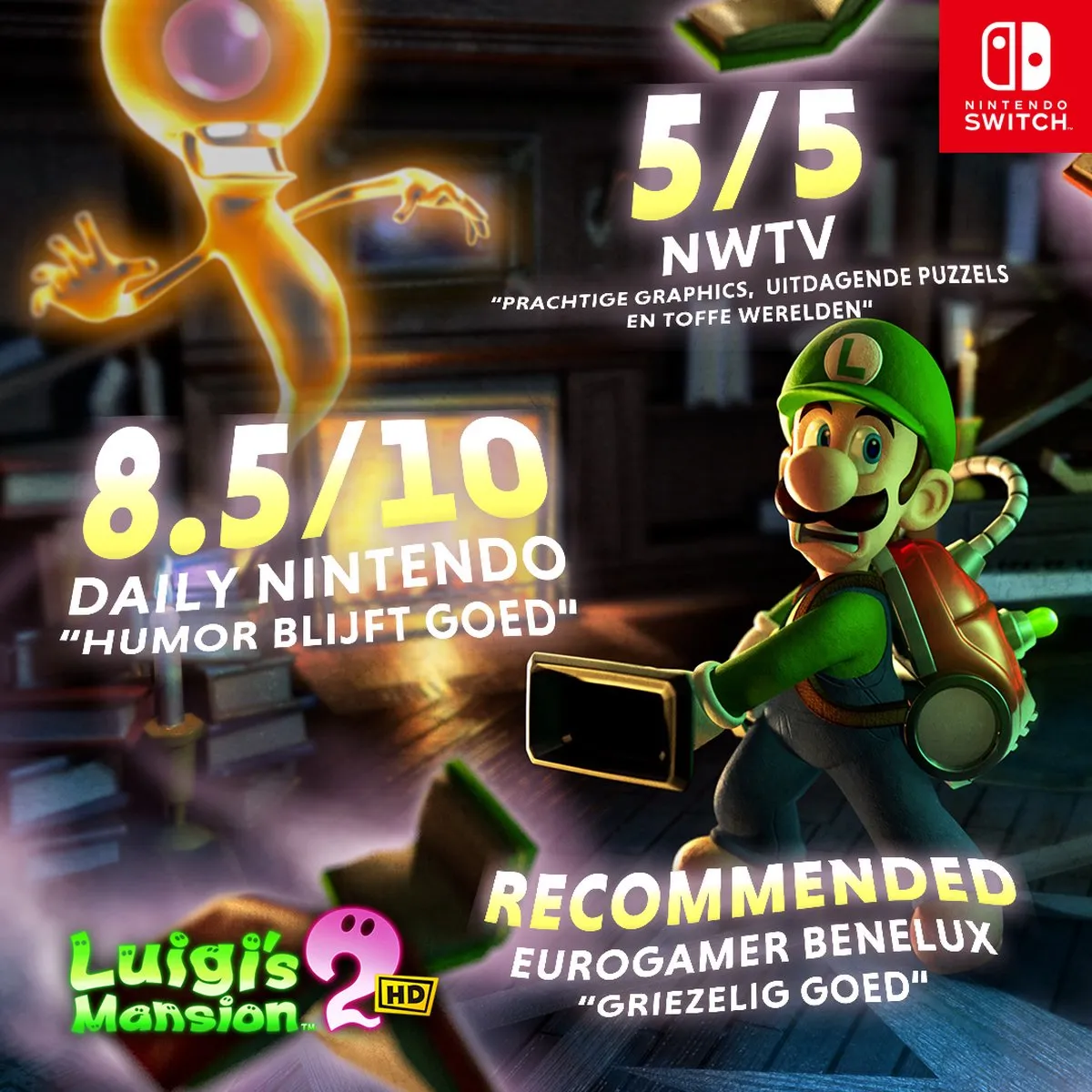Nintendo Luigi's Mansion 2 HD - Nintendo Switch