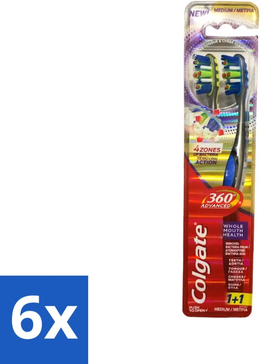 Colgate 360° Geavanceerd Medium Tandenborstels