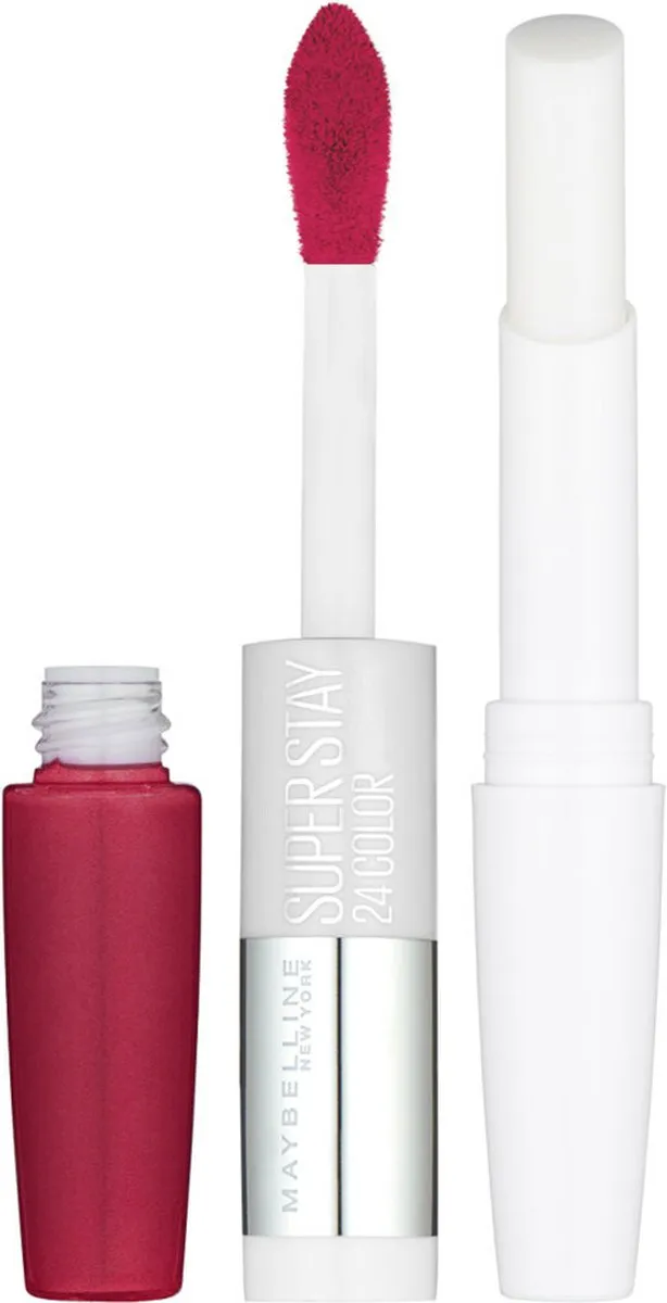 Maybelline SuperStay 24H Lipstick 195 Raspberry - 3 Stuks
