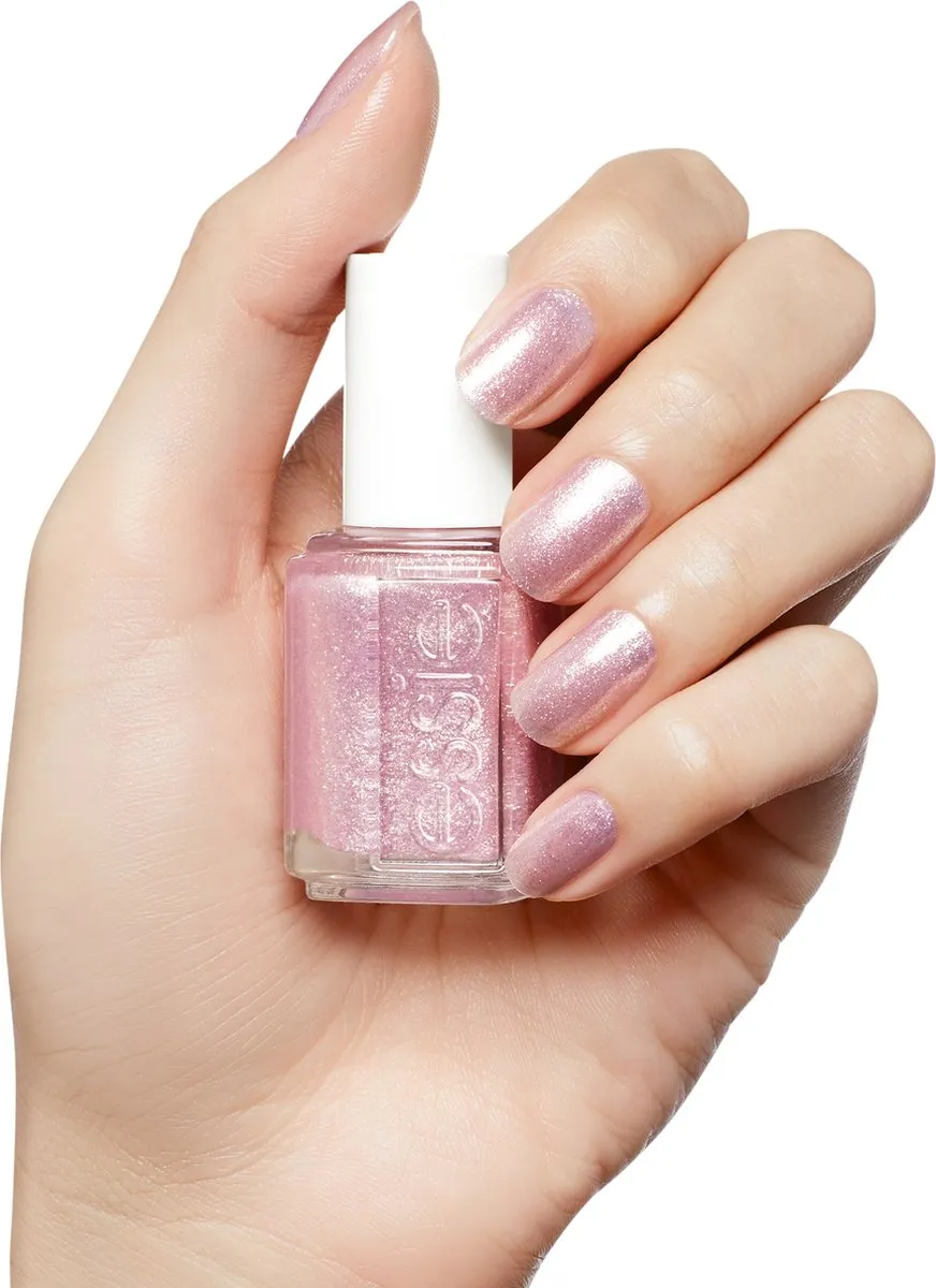 essie 514 Birthday Girl Glitter Top Coat 13,5ml - Roze