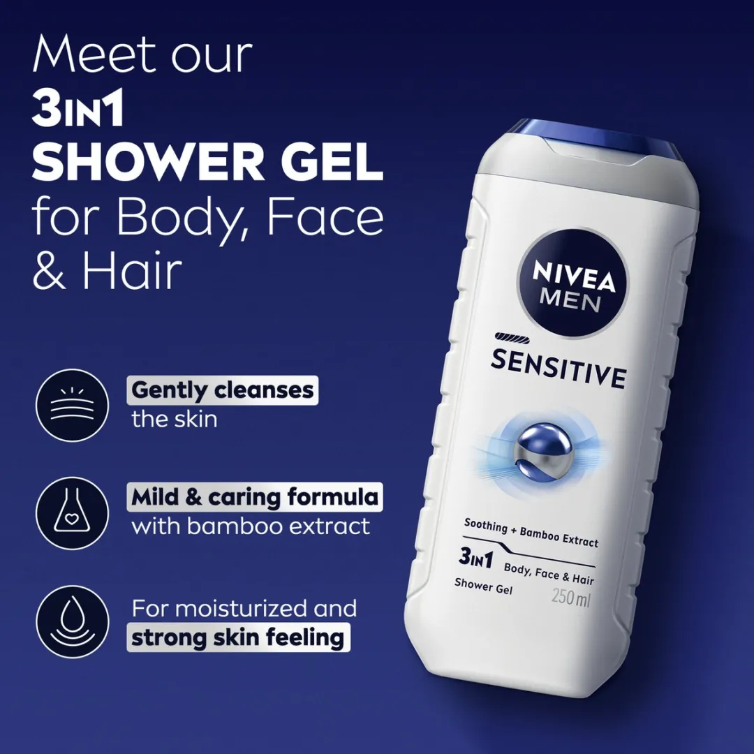 NIVEA MEN Active Care Geschenkset - 650ml - 3 Stuks