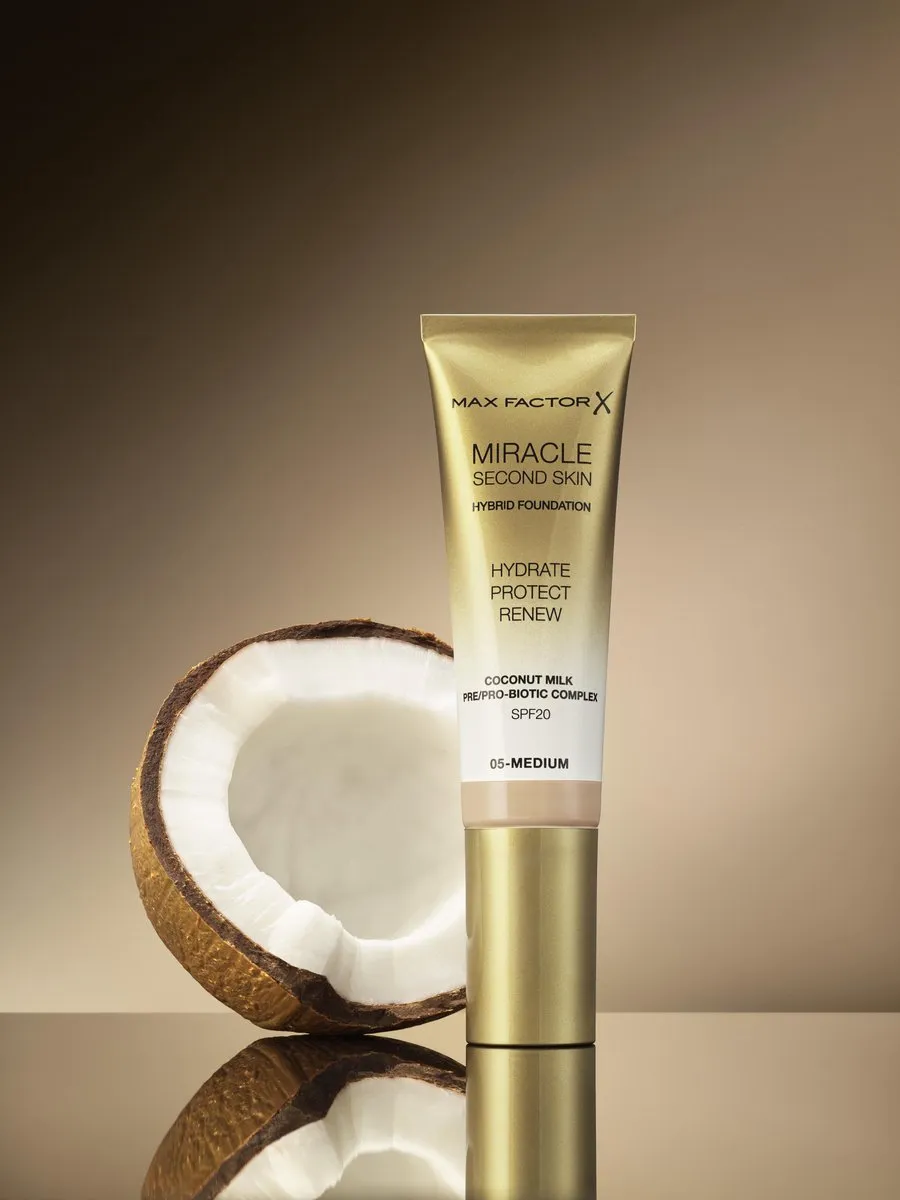Max Factor Miracle Second Skin Foundation 08 Medium Tan - 32.8ml