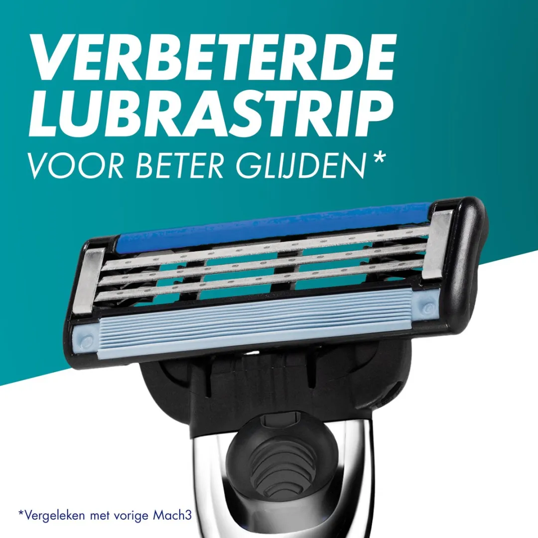 Gillette Mach3 Turbo Scheermesjes - 16 Stuks