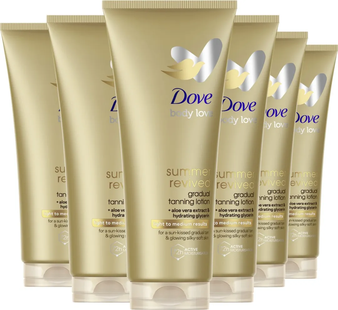 Dove Body Love Summer Revived Zelfbruinende Bodylotion - 6x200ml