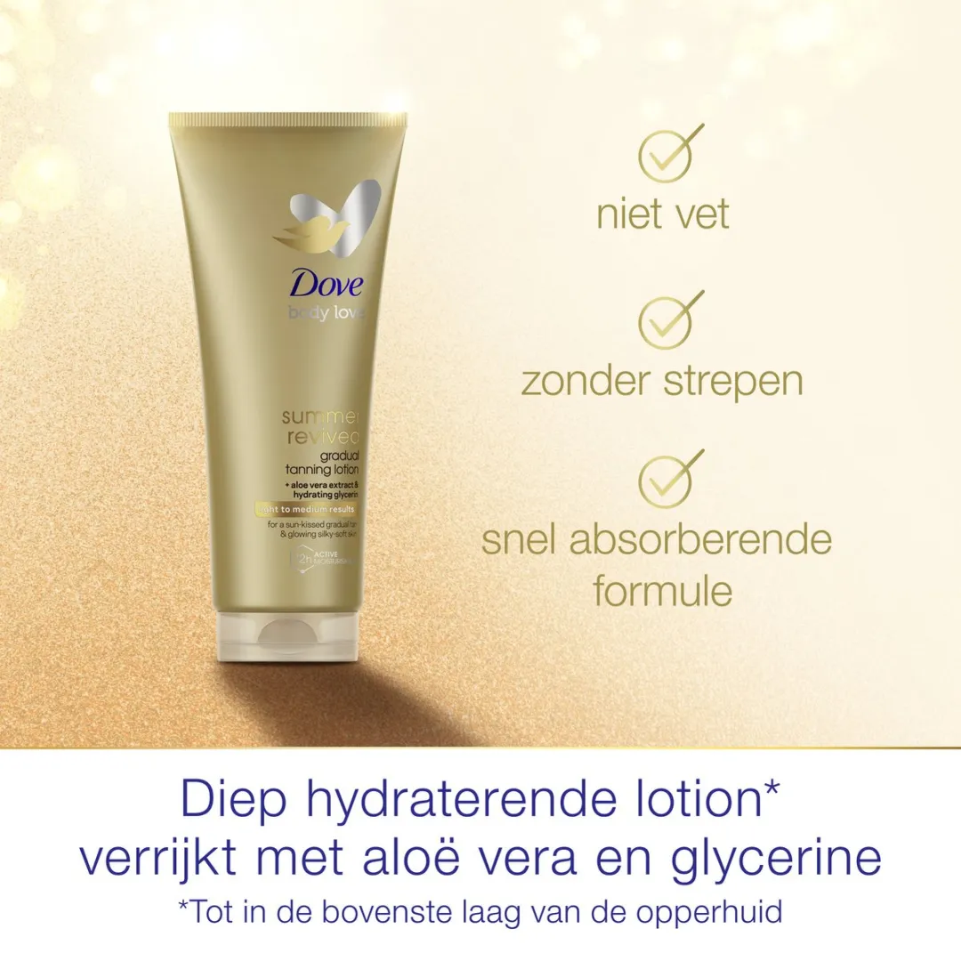 Dove Body Love Summer Revived Zelfbruinende Bodylotion - 6x200ml
