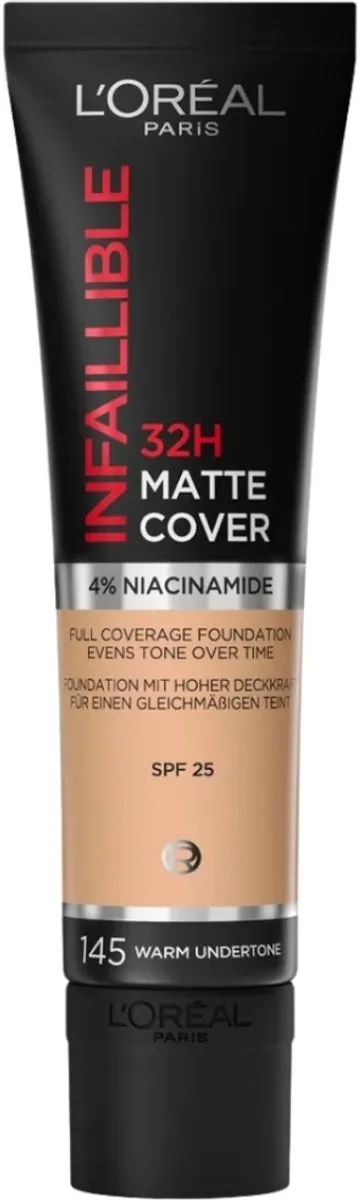 L'Oréal Paris Infaillible 24H Matte Cover Foundation 130 True Beige - 30ml