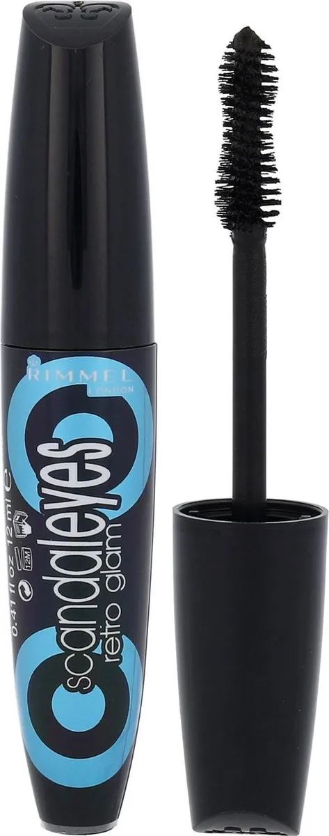 Rimmel London Scandal'Eyes Retroglam Mascara 001 Waterproof Zwart