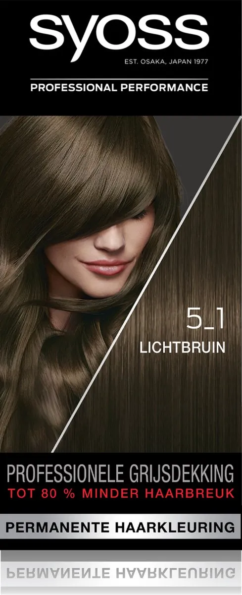 Syoss 5-1 Lichtbruin Haarverf - 3x115ml