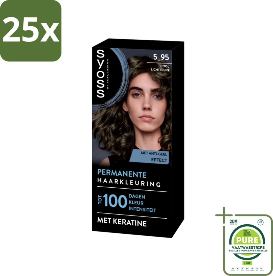 SYOSS Permanent Haarkleuring 5-95 Cool Lichtbruin