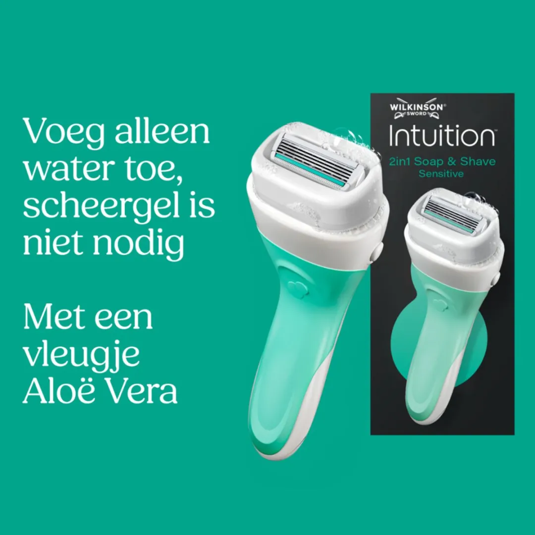 Wilkinson Intuition 2in1 Scheersysteem - 3x5 Navulmesjes XL - Wit/Groen
