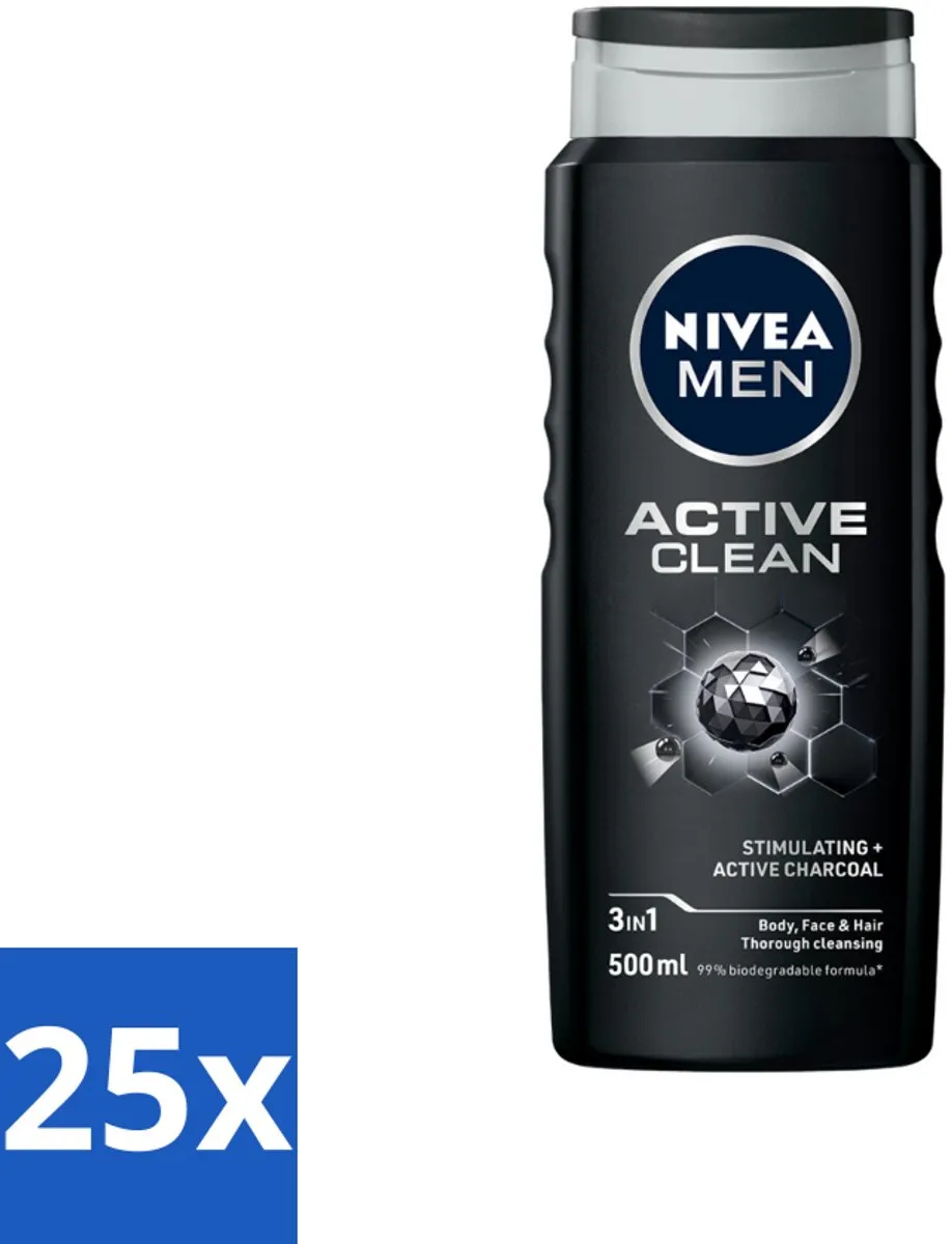 NIVEA MEN Active Clean Douchegel 500ml