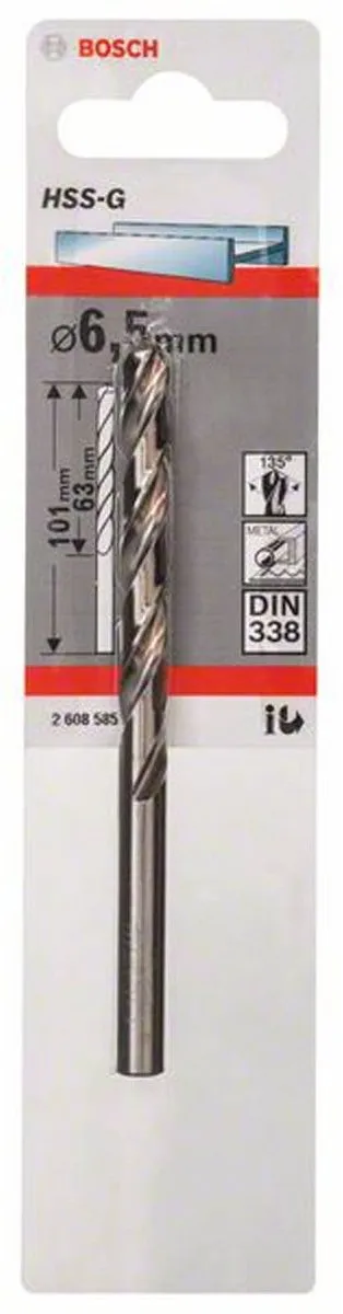 Bosch Metaalboren HSS-G 6,5mm