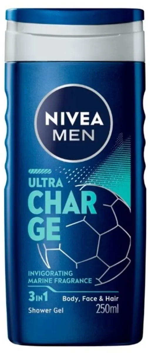 NIVEA Men Ultra Charge Douchegel 250ml - 25 Stuks