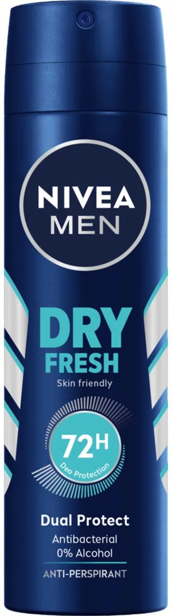 NIVEA Men Deodorant Spray Dry Fresh 150ml - 2 Stuks