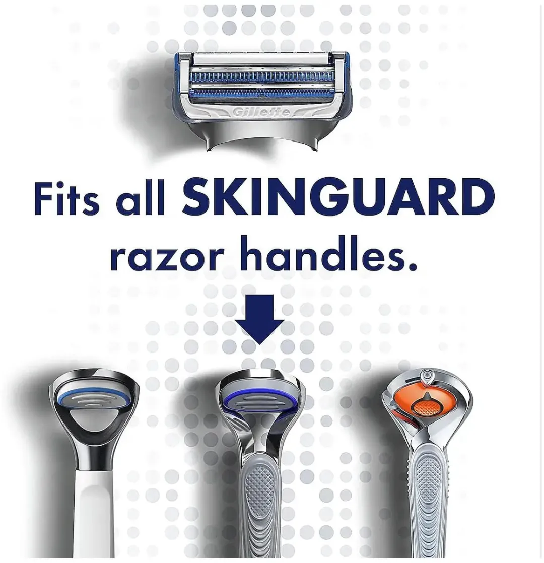 Gillette Skinguard Sensitive Wit 5 Stuks - 2 Mesjes - afbeelding 6 van 6