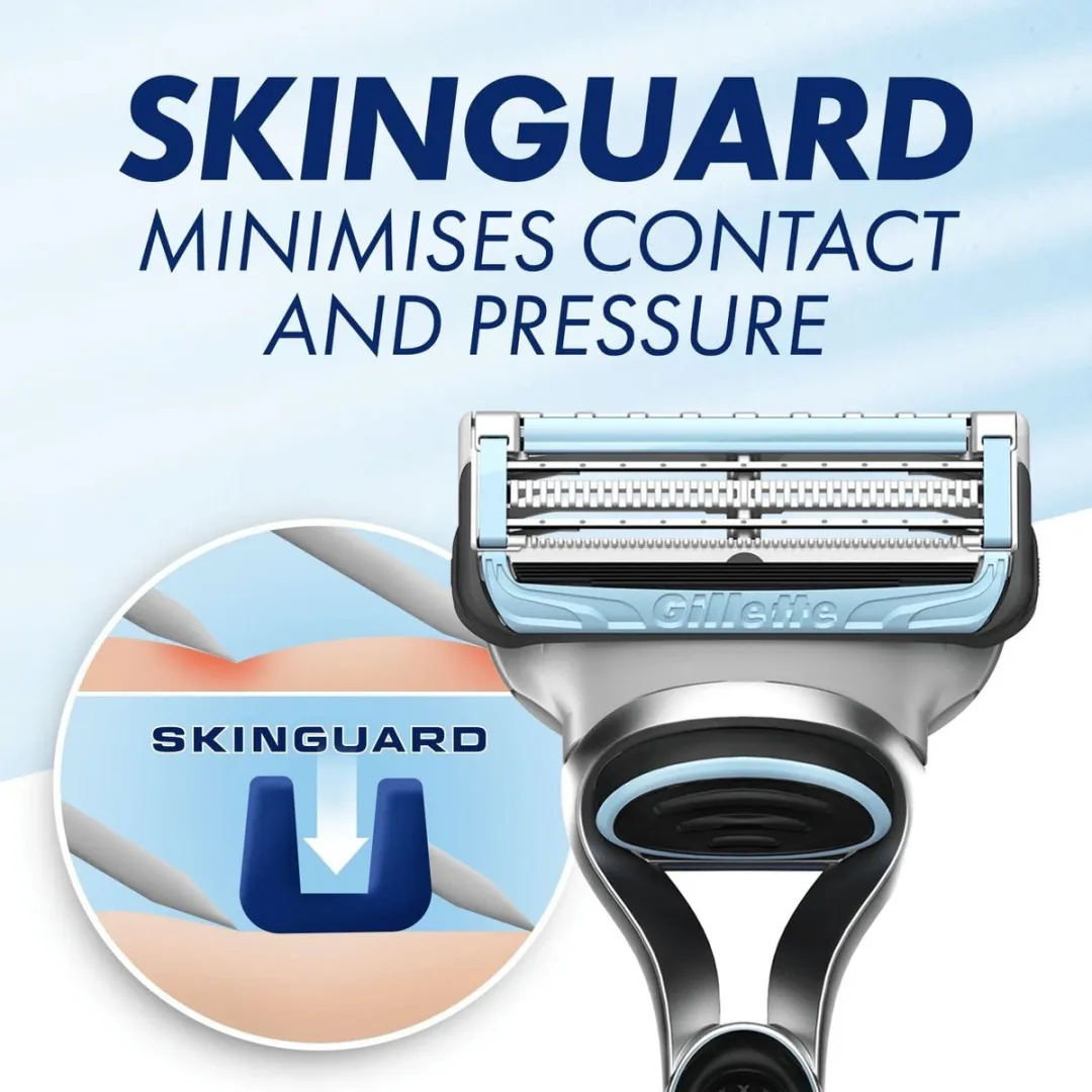 Gillette Skinguard Sensitive Wit 5 Stuks - 2 Mesjes