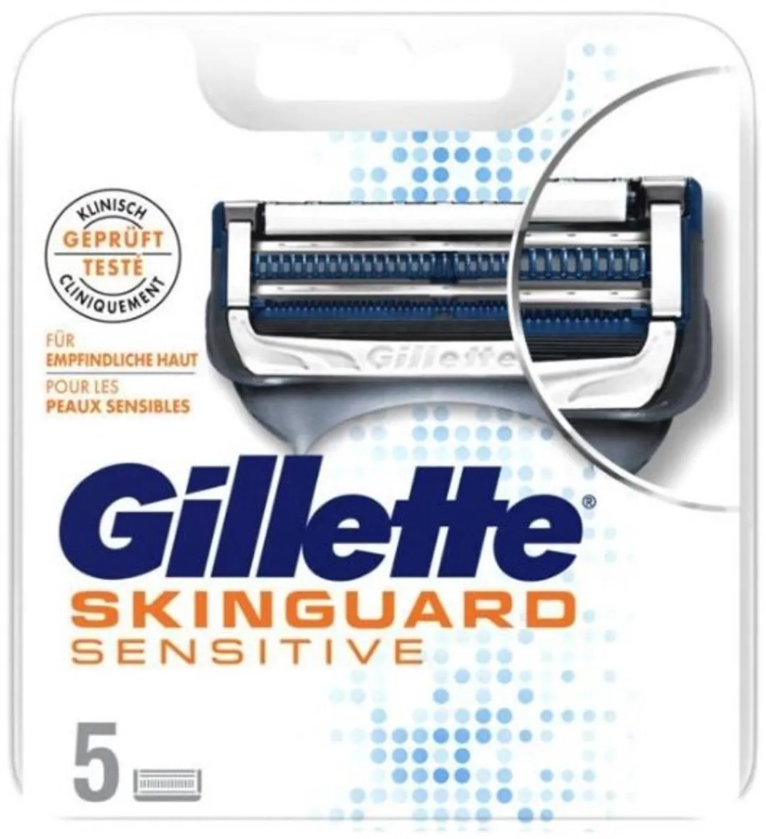 Gillette Skinguard Sensitive Wit 5 Stuks - 2 Mesjes