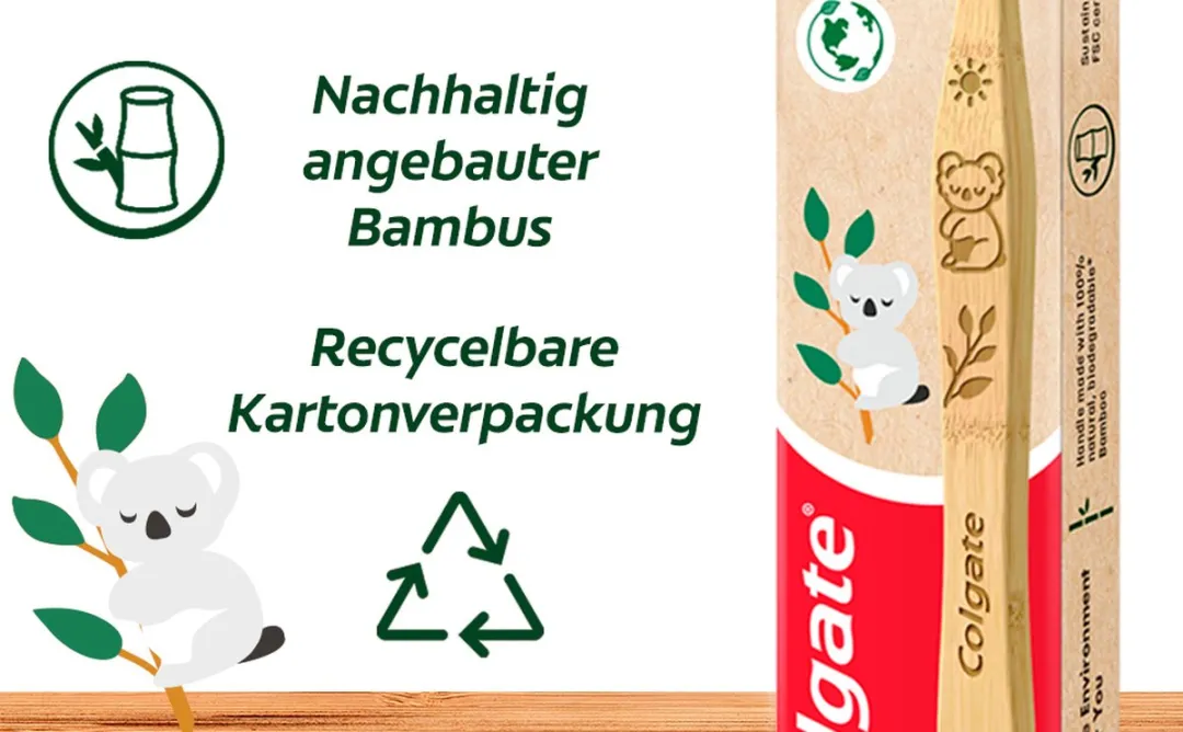Colgate Bamboo Kids Tandenborstel - Zacht - 1 Stuk