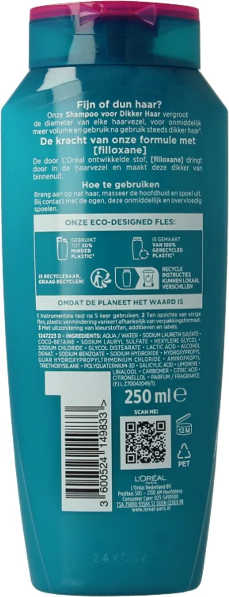 L'Oréal Paris Elvive Full Fiber Shampoo 250ml