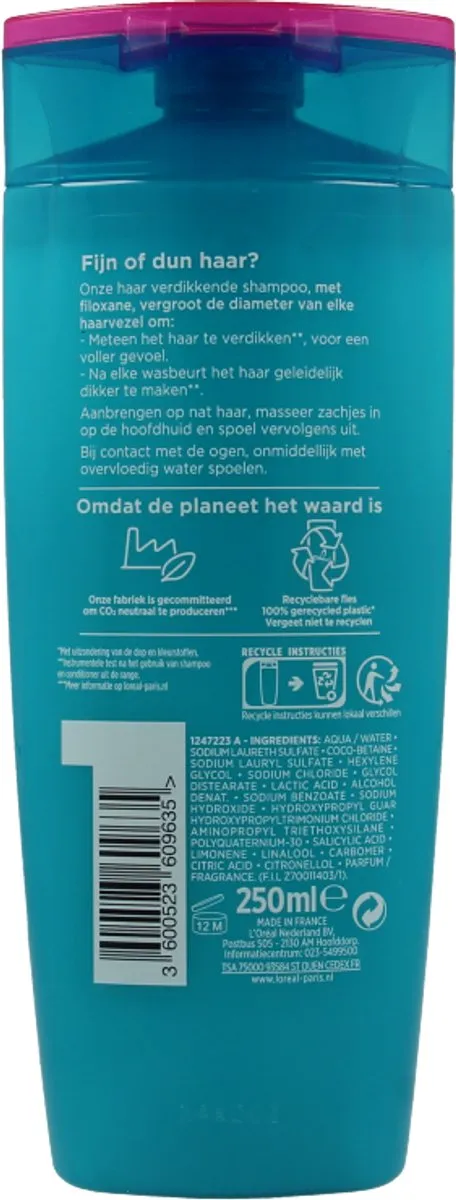 L'Oréal Paris Elvive Full Fiber Shampoo 250ml
