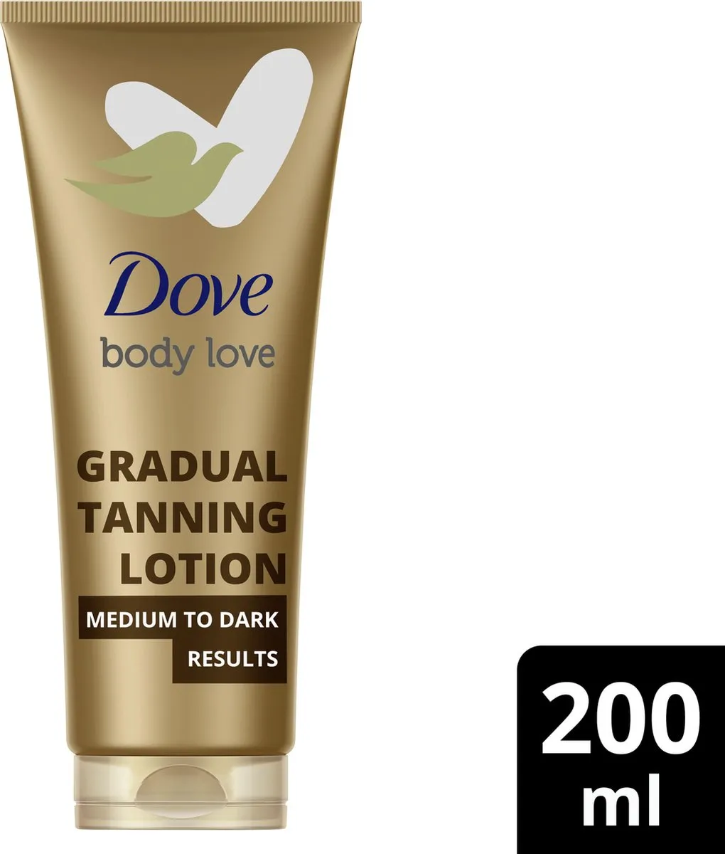 Dove Body Love Zelfbruinende Bodylotion Medium-Dark 200ml - afbeelding 6 van 7