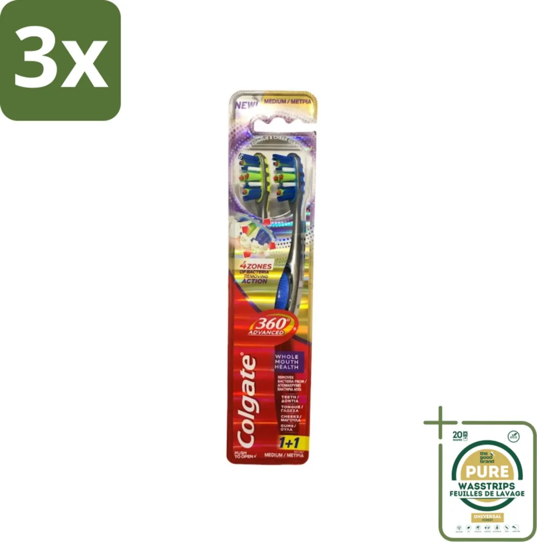 Colgate 360° Geavanceerd Tandenborstel Medium