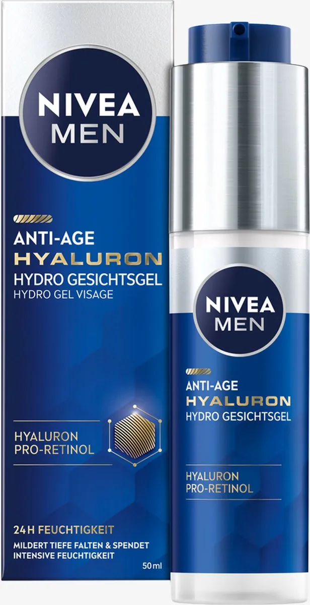 NIVEA Men Anti-Age HyaluronHydro GezichtsGel 50ml