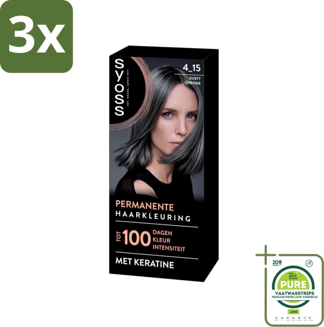 SYOSS Coloration 4-15 Dusty Chrome Haarverf 345ml