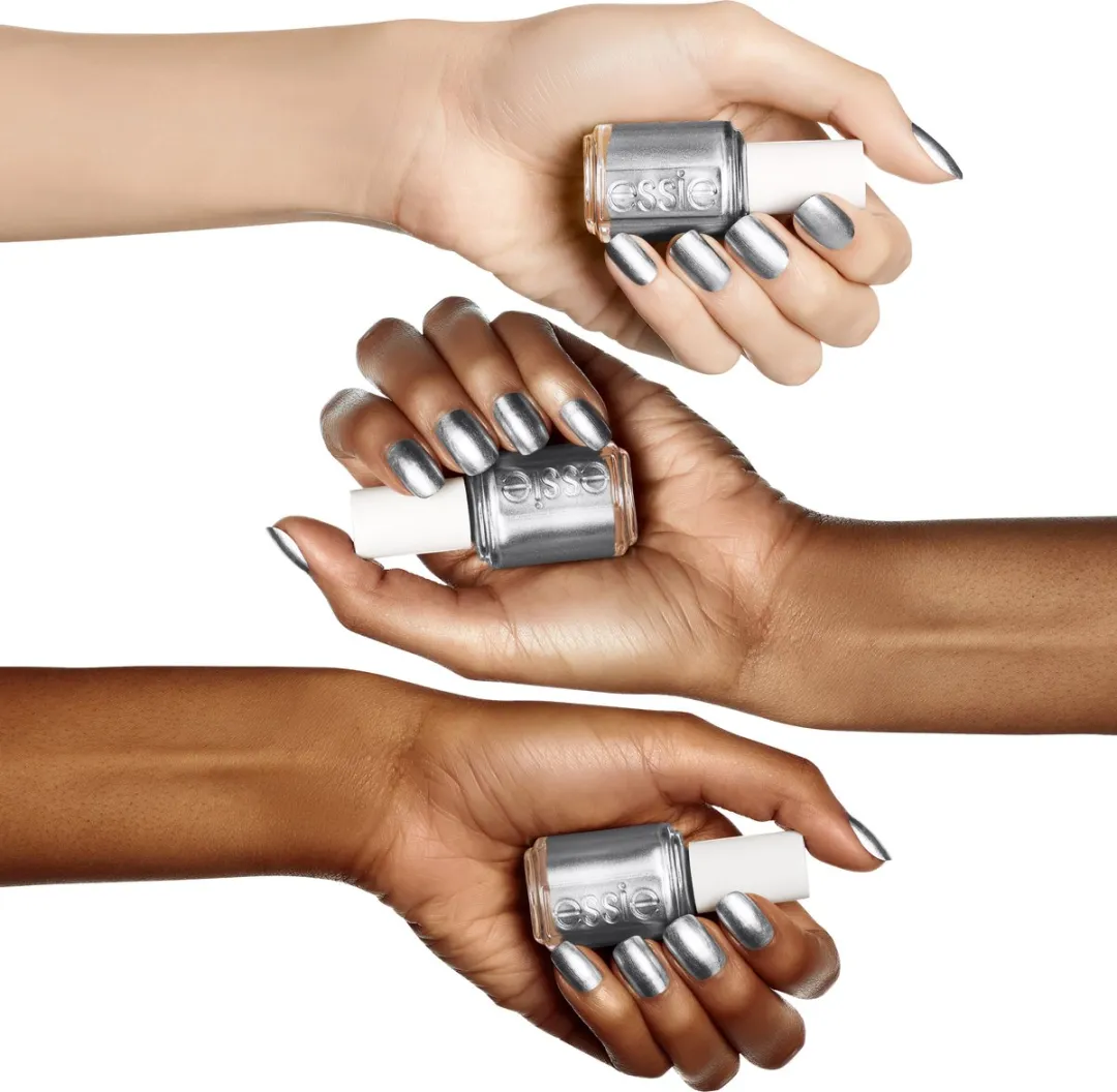 essie Original 387 Apres Chic Nagellak - 13,5 ml - Grijs Glitter