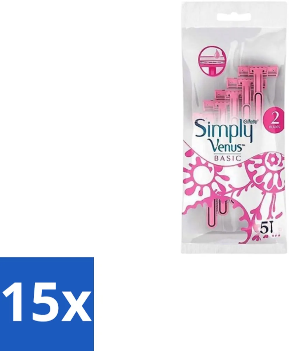 Gillette Venus Simply Venus Wegwerpscheermesjes 5 Stuks