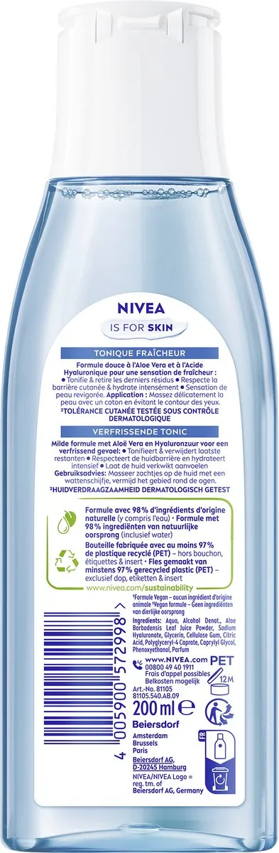 NIVEA Essentials Verfrissende Tonic Gezicht 200ml
