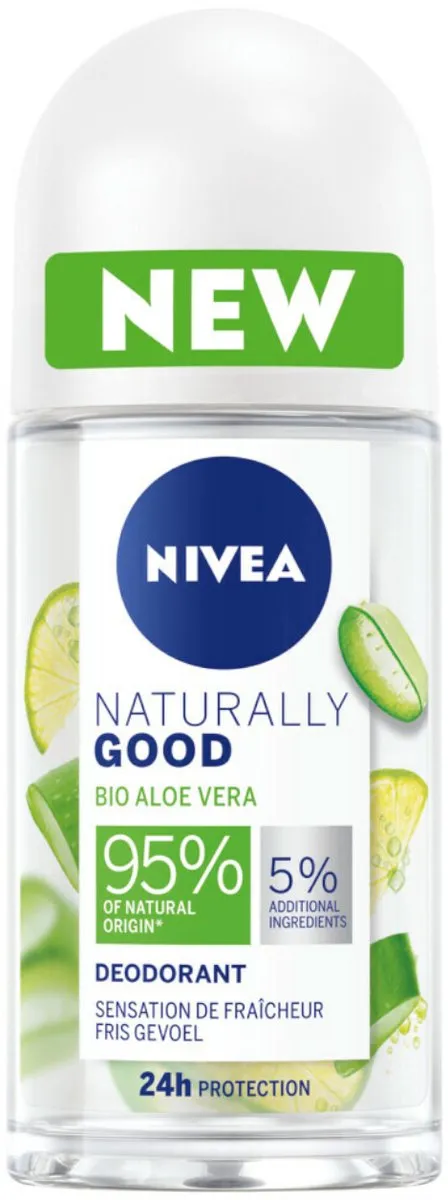 NIVEA Deodorant Roller Naturally Good Aloe Vera 50ml