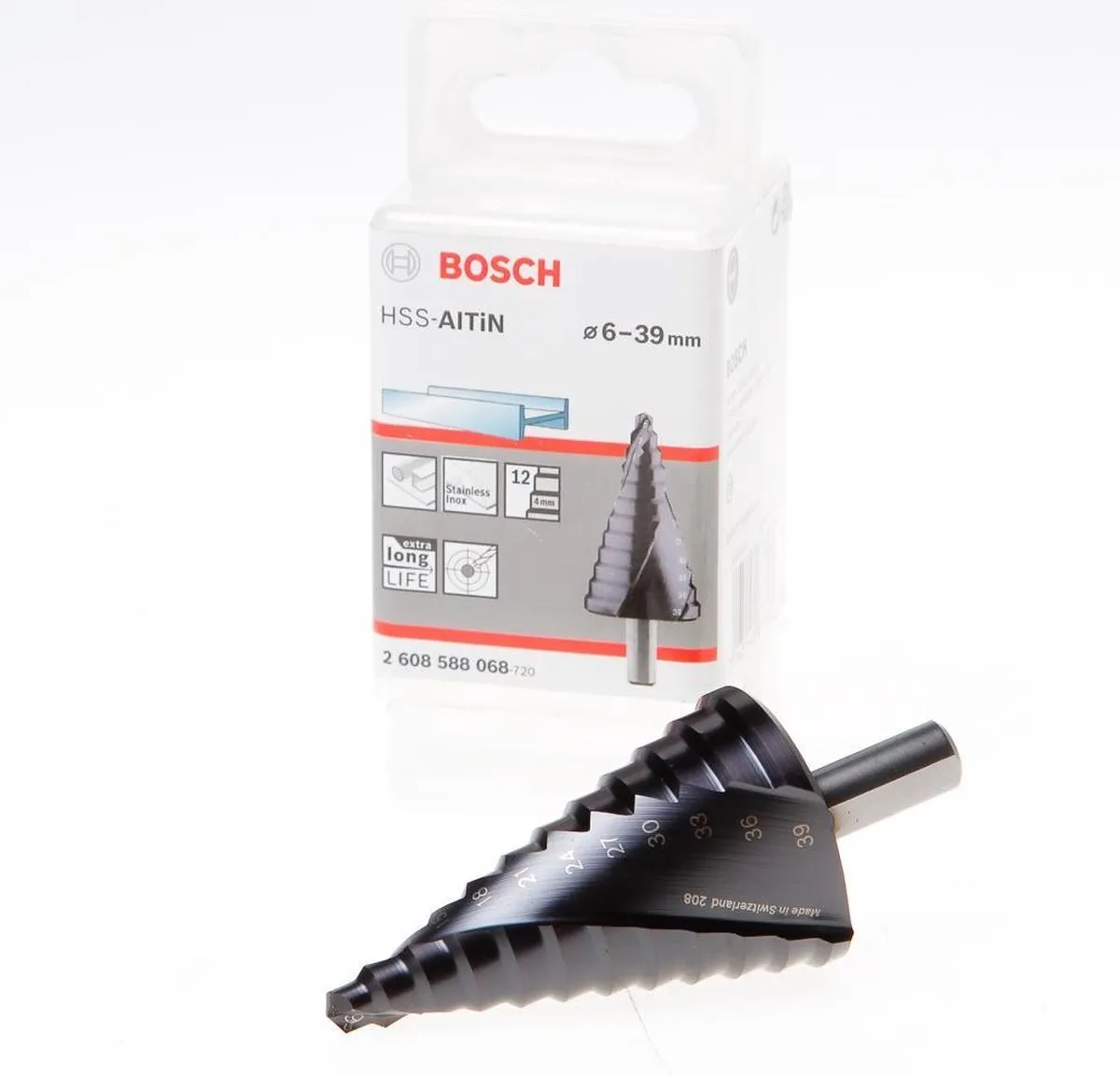 Bosch Trappenboor HSS-AlTiN 6-39mm - 12 Stuks - afbeelding 6 van 6