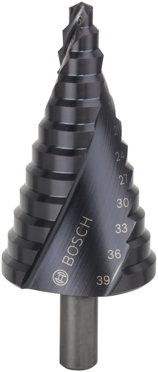 Bosch Trappenboor HSS-AlTiN 6-39mm - 12 Stuks