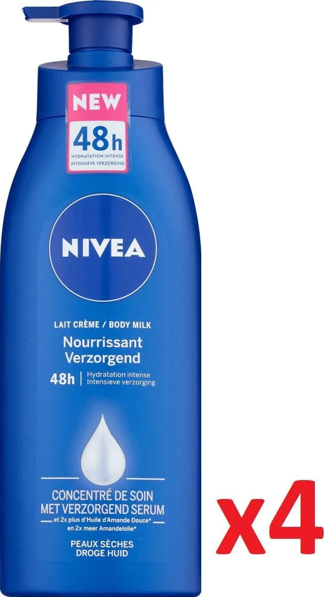 NIVEA Bodymilk 48h Intensieve Hydratatie 4x400ml