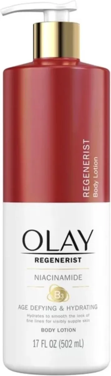 Olay - Age Defying & Hydrating Niacinamide Hand and Body Lotion - Veroudering Bestrijdende Lotion - 502ml