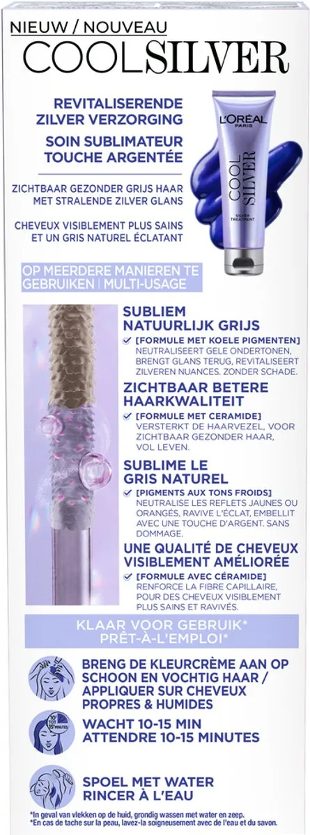 L'Oréal Paris Cool Silver Revitaliserende Zilververzorging 140g - afbeelding 6 van 6
