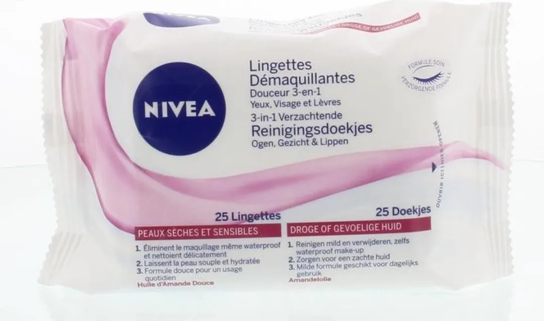 NIVEA Verzachtende Reinigingsdoekjes 25ml