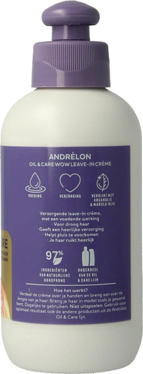 Andrélon WOW Leave-In Crème Oil & Care 180ml