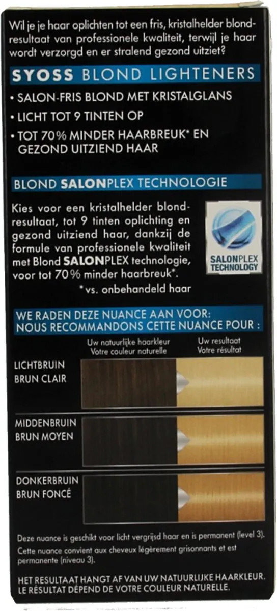 SYOSS Color Baseline Lighteners 13-0 Ultra Plus Haarverf - 115ml - Blond