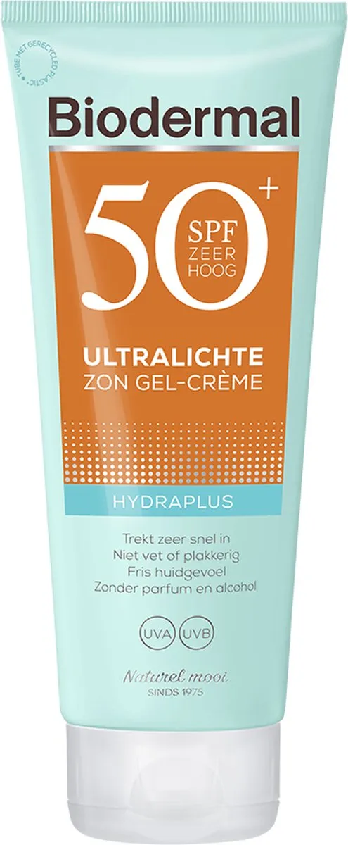 Biodermal Hydraplus Ultralichte Zon Gel-Crème SPF 50 150ml
