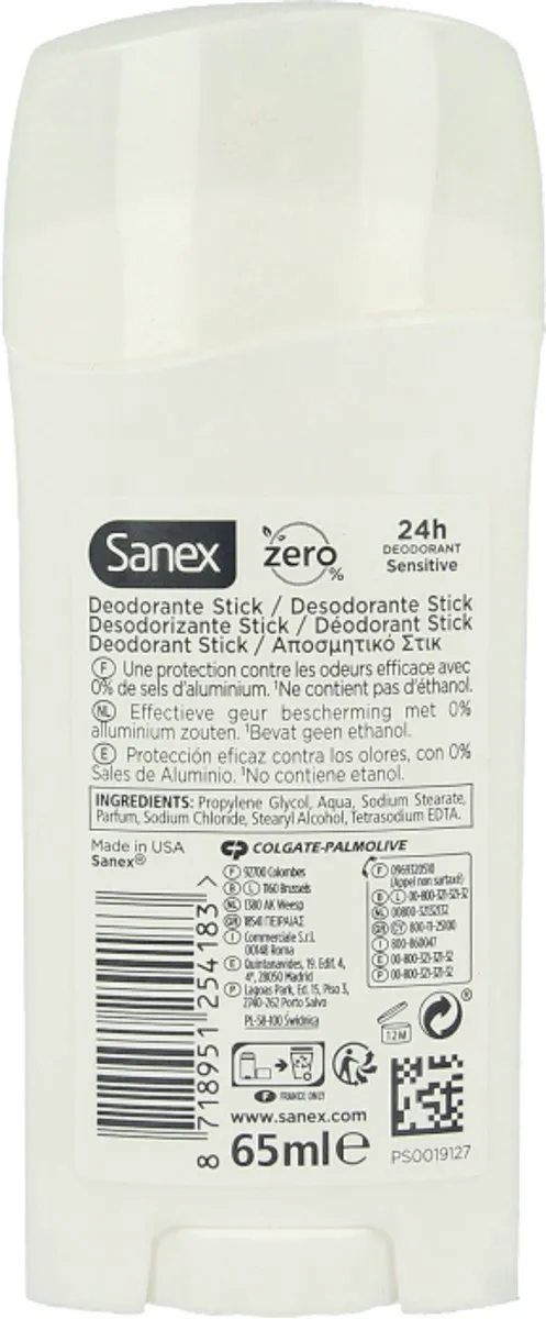 Sanex Deo Stick Dermo Sensitive 65ml