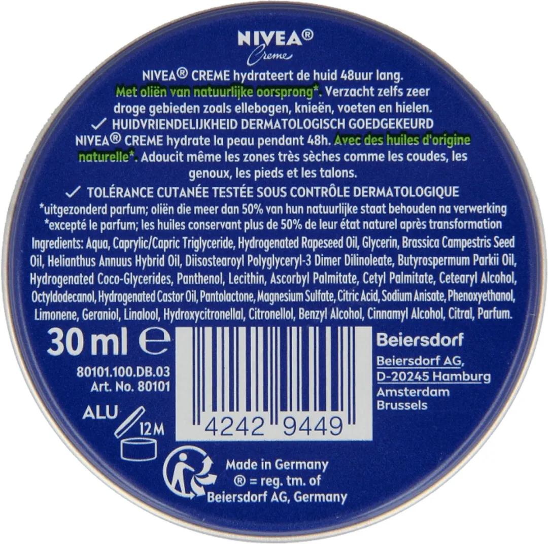 NIVEA Creme Mini 30ml - afbeelding 6 van 6