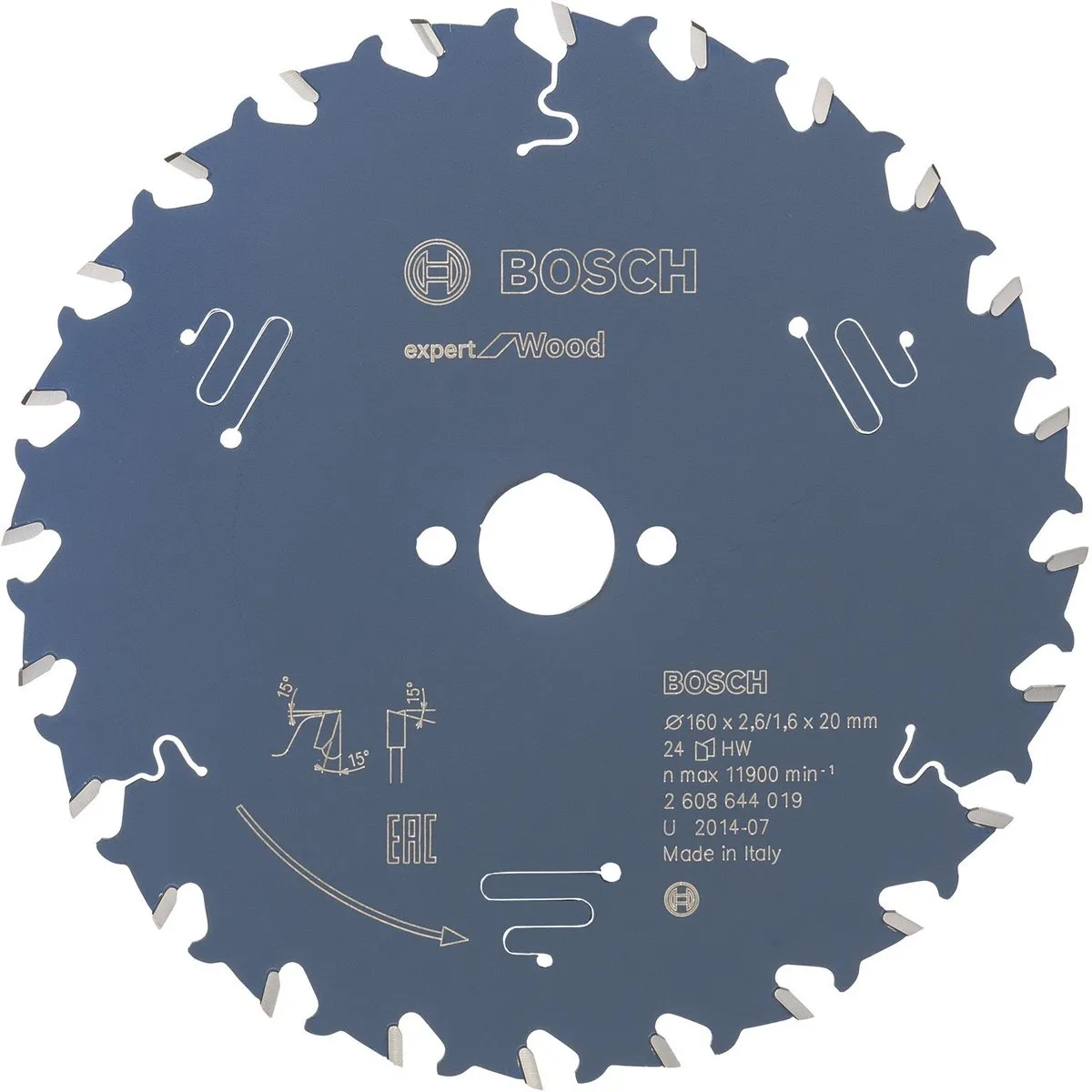 Bosch Expert Cirkelzaagblad HPL 160mm