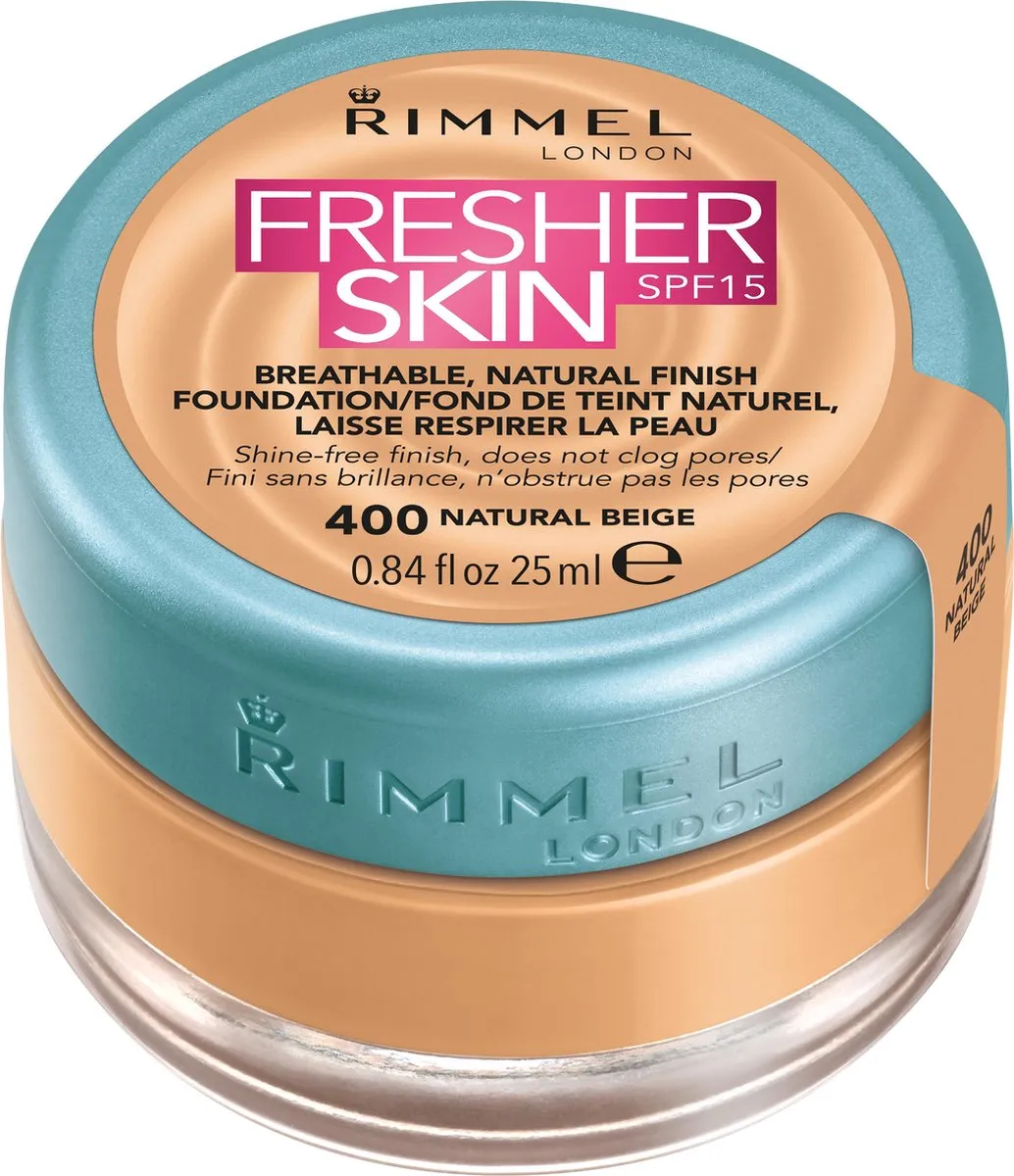 Rimmel London Fresher Skin Foundation 400 Natural Beige