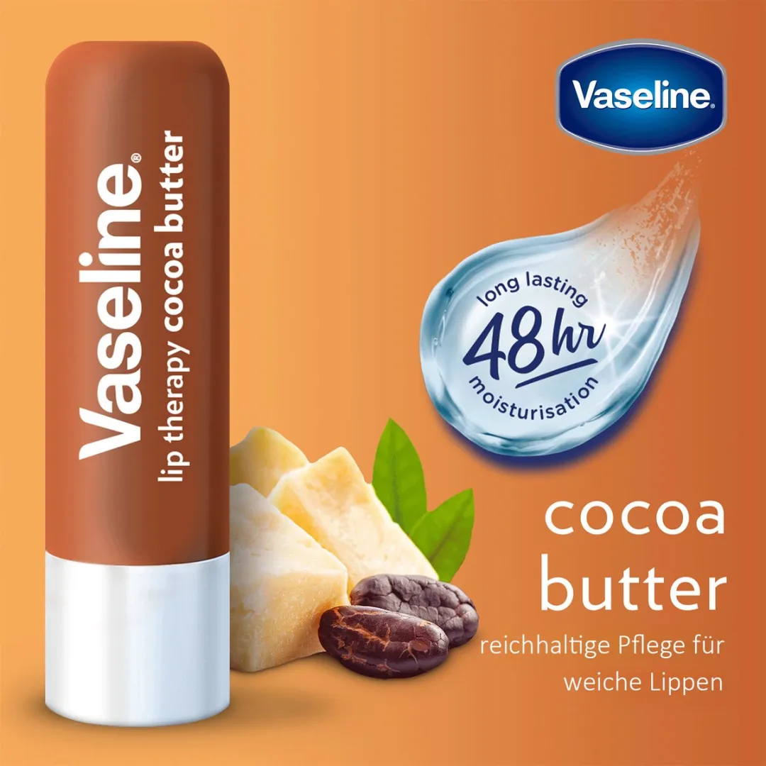 Vaseline Lip Therapy Cocoa Butter Lippenbalsem - 14.4g