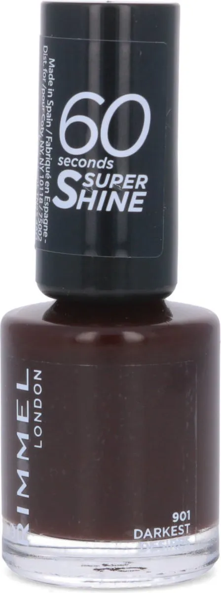 Rimmel London 60 Seconds Supershine Nagellak 901 Darkest Desires - 8ml