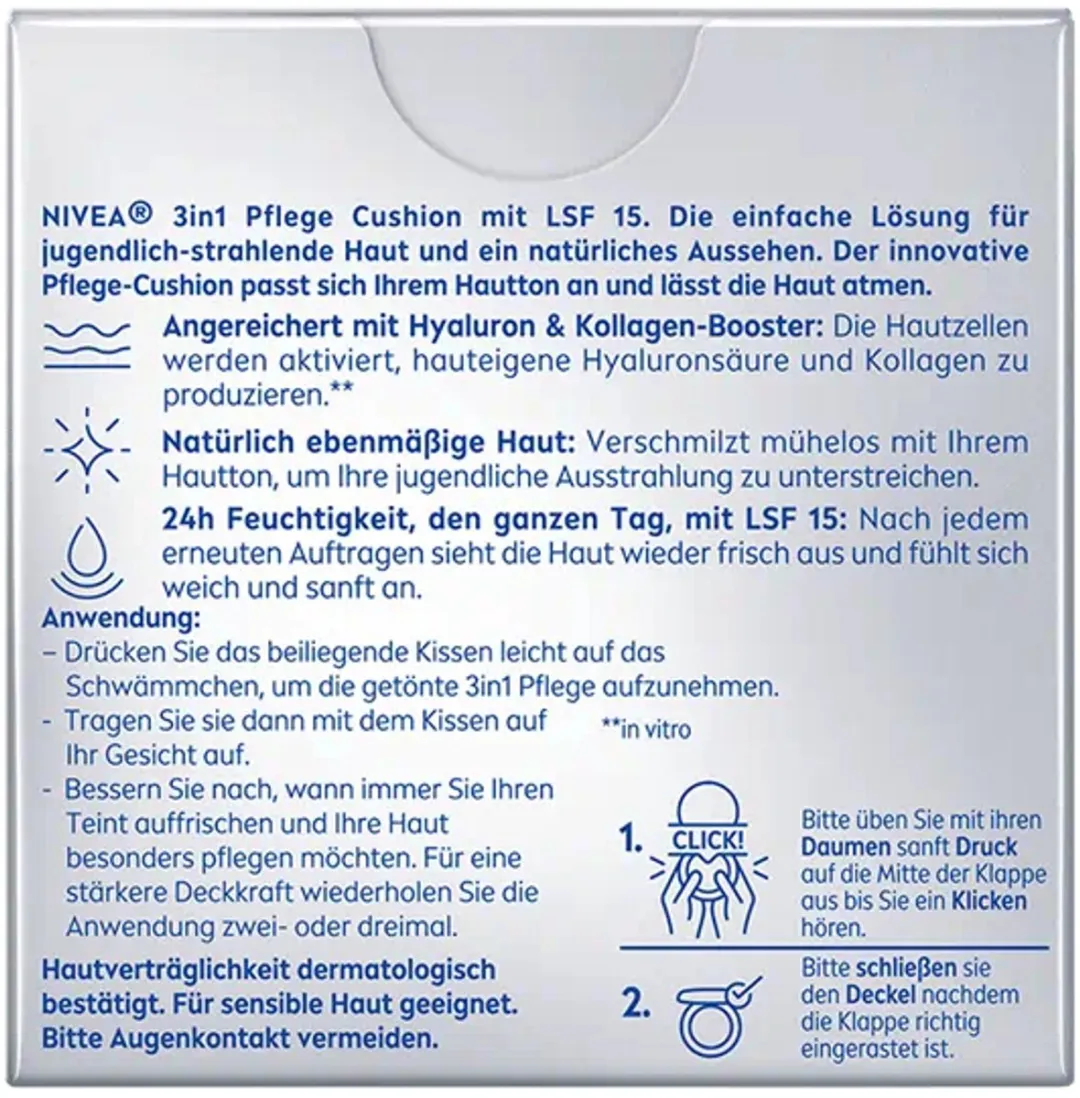 NIVEA Hyaluron Cellular Filler 3in1 Care Cushion Light - 15g