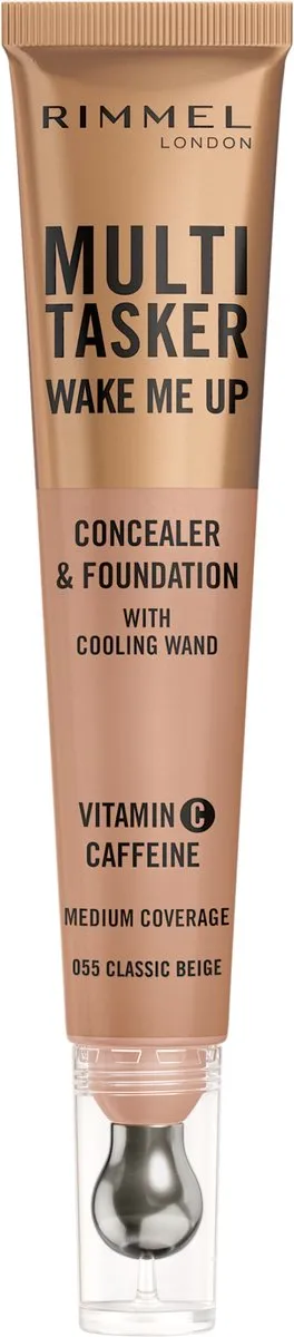 Rimmel London Multi-Tasker Wake Me Up Concealer & Foundation 055 Classic Beige - 20ml