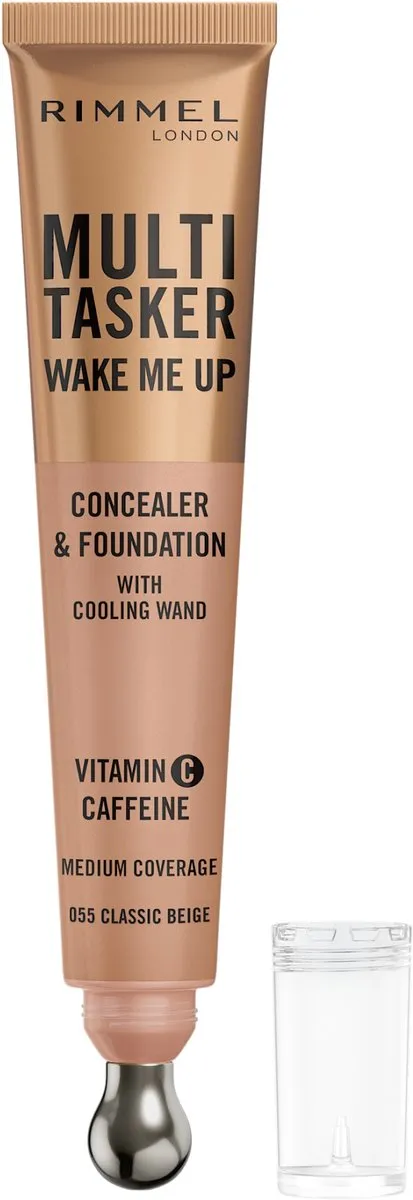 Rimmel London Multi-Tasker Wake Me Up Concealer & Foundation 055 Classic Beige - 20ml